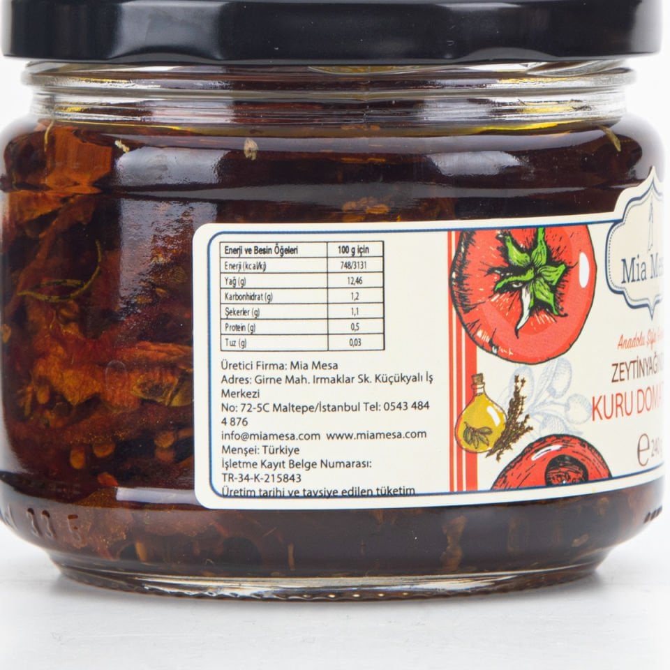 Zeytinyağında Kuru Domates 240 g