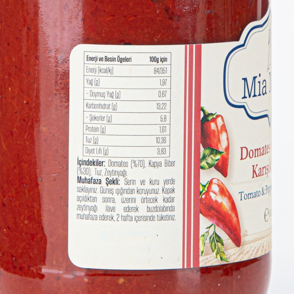 Domates ve Biber Karışık Salça 620 g