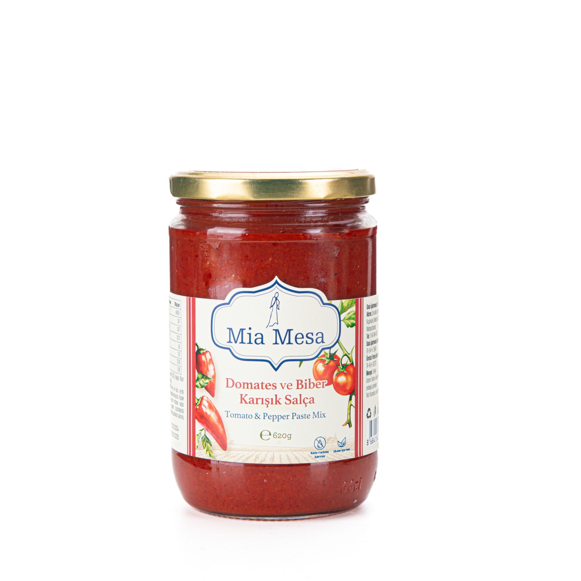 Domates ve Biber Karışık Salça 620 g