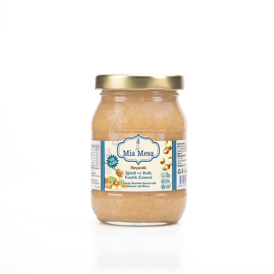 Parçacıklı İğdeli ve Ballı Fındık Ezmesi 180 g
