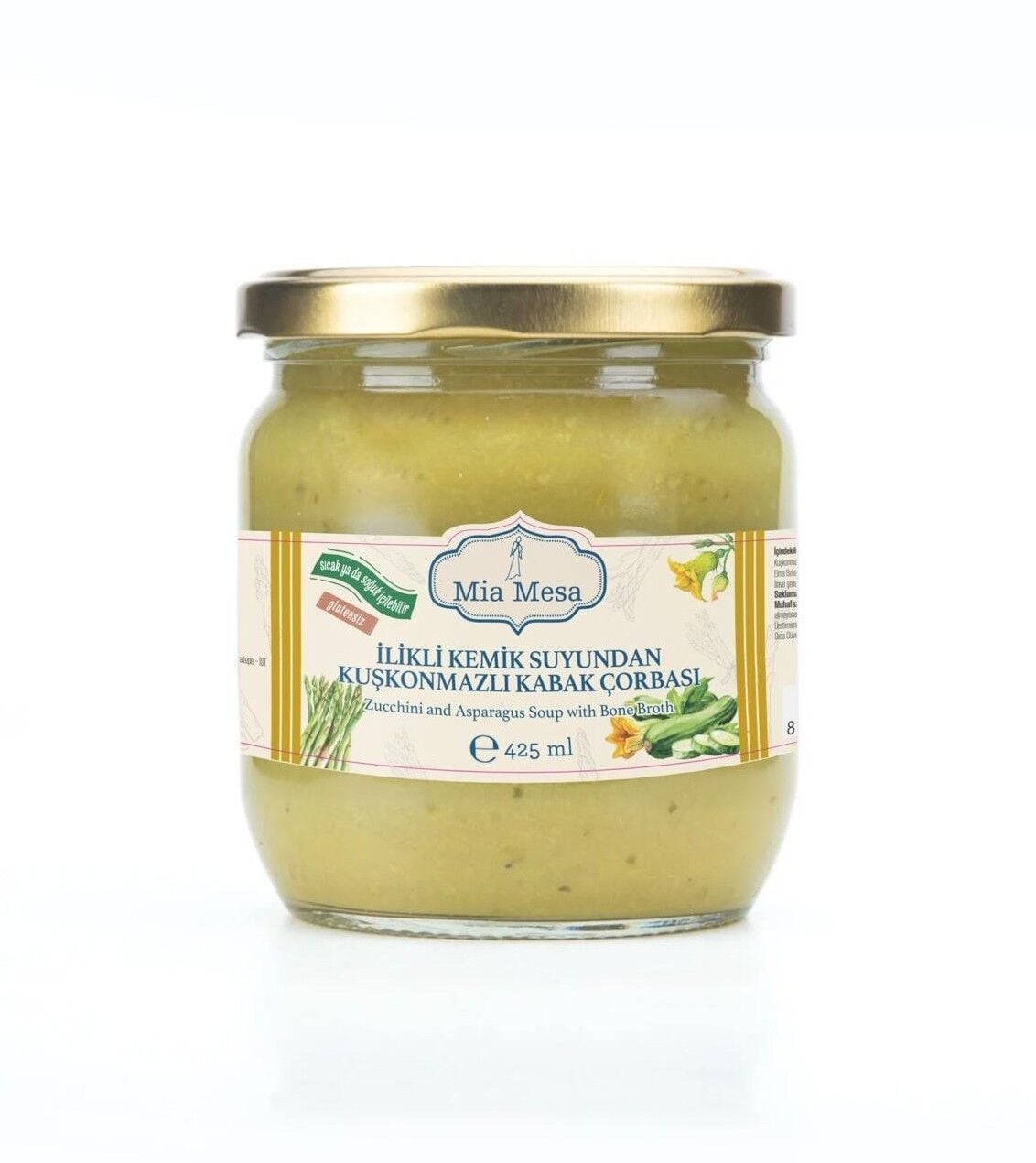 İlikli Kemik Suyundan Kuşkonmazlı Kabak Çorbası 425 ml