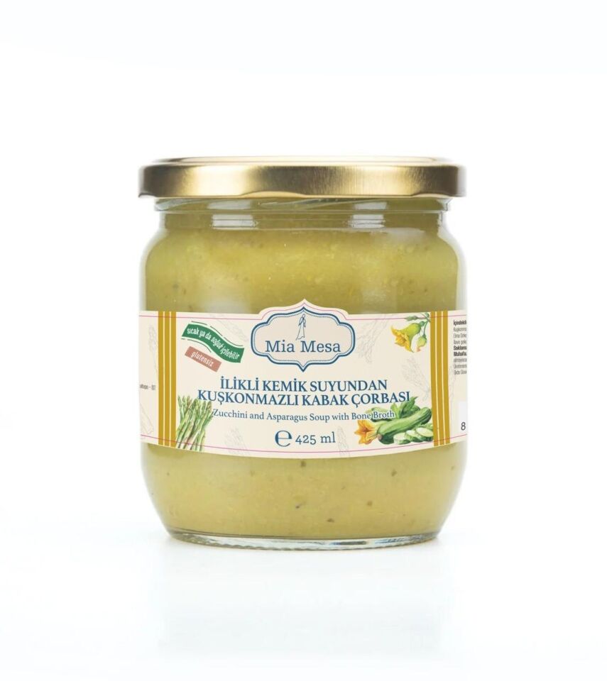 İlikli Kemik Suyundan Kuşkonmazlı Kabak Çorbası 425 ml