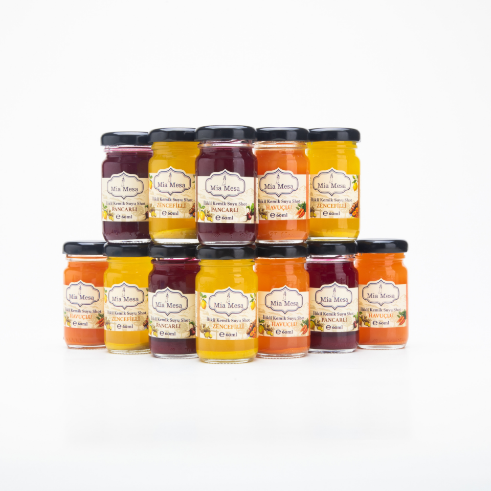 İlikli Kemik Suyuna Karışık Shot Seti 12*60 ml