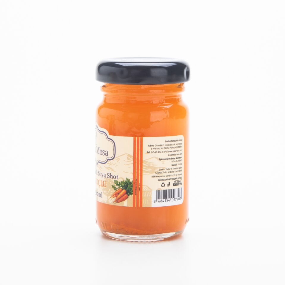 İlikli Kemik Suyuna Havuçlu Shot Seti 12*60 ml